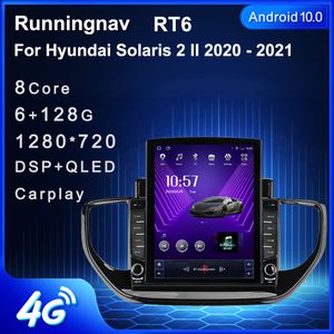 9.7" New Android For Hyundai Solaris 2 II 2020-2021 Tesla Type Car DVD Radio Multimedia Video Player Navigation GPS RDS No Dvd CarPlay & Android Auto Steering Wheel Control