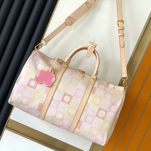 Keepall Weekend Duffel Bags Designer Neueste große Reisetasche Echtes Leder Mode Buchstaben Abnehmbarer Riemen Damen Handtaschen
