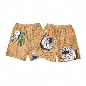 جديد fi harajuku restro cactus jack skull print summer shorts men نساء مرونة واسيت ضجة كبيرة الحجم من خمس نقاط السراويل Z8WS#