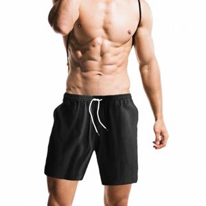 Pantaloncini casuali da uomo nuovi di estate 2023 Pantaloncini fitn casuali da uomo nuovi Pantaloncini da spiaggia in tinta unita traspiranti Pantaloncini ad asciugatura rapida A2ux #