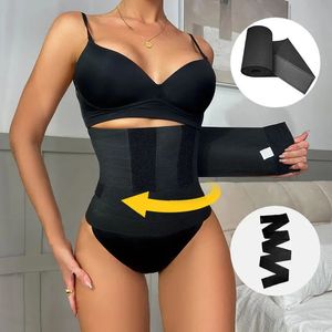 Midjetränare Shaperwear Belt Elastic Women Slimming Mage Wrap Resistance Bands Cincher Body Shaper Fajas Control Strap 240315