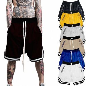 Мужские спортивные шорты Баскетбольная сетка Быстросохнущие спортивные шорты для лета Fitn Joggers Повседневные дышащие короткие брюки Скромные мужские H4p2 #