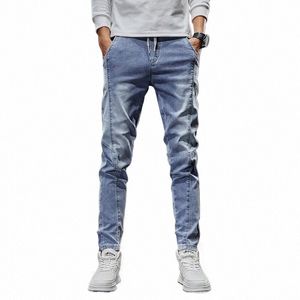 2023 Ultimo autunno / inverno Loose Fit Fi Slim Fit Casual Fi Strap Jeans Resistente e pratico da indossare c8G1 #