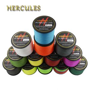 Hercules 8 Strands 1000M PE Braided Fishing Line tresse peche Saltwater Fishing Weave Superior Extreme Super Strong 10LB-300LB 240315