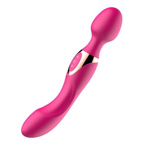 USB -laddning Double Head AV Vibrator Magic Wand Massager Sex Toys For Women GSpot Vibrators Clitoris Stimulation Massage Masturba1845525