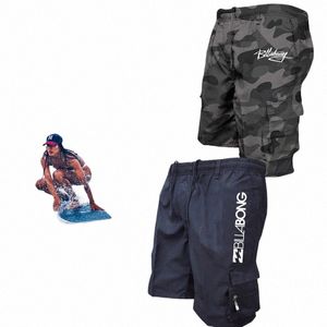 FI MENS CARGO PNTS Summer Multi Pieszerzy Homme Loose Boardshorts swobodne krótkie spodnie dla mężczyzn T3G4#