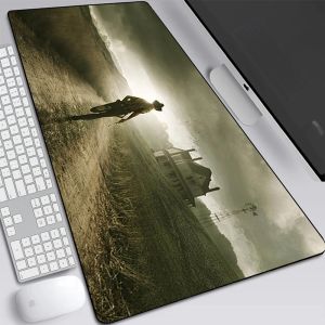Pads The Walking Dead Large Gaming Mouse Pad Computer Laptop Mousepad Keyboard Pad Desk Mat PC Gamer Mouse Mat XXL Office Mausepad
