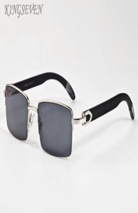 Holz Sonnenbrille neue Mode Buffalo Hornbrille für Frauen Modemenschen Sonnenbrillen Rahmen schwarz braune Linsen Sport Männer Sun GL1404262