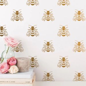 Stickers YOYOYU 40 colors Vinyl wall stickers for kid room Honey Bee Removeable Wall Decal Bedroom Livingroom Wall Decor ZX253