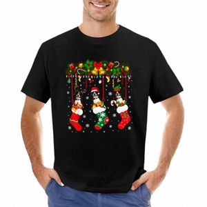 Entlebucher Mountain In Sock Xmas Reindeer Santa ELF Dog Футболка летний топ новый Editi возвышенные милые топы мужские футболки пакет Q0F4 #