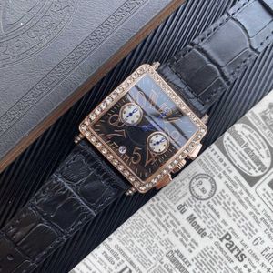 새로운 2021 프랭크 브랜드 고품질 고급 패션 쿼츠 시계 여성 시계 가죽 왓카 판매 선물 268r