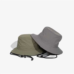 ワイドブリム帽子バケツ帽子広い帽子バケット帽子日本キャンプクイック乾燥貨物漁師帽子夏の屋外風の帽子バケツハットハット326