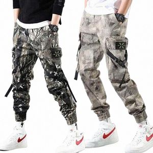 japońskie koreańskie ptyki do joggersów mężczyzn Mężczyzn Camoue Camoue Streetwear Spodni Fi Trend Mężczyzna odzież HARAJUKU Dresspants C5K1#