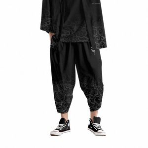 mens Fi Black Pants Hip Hop Streetwear Sport Sweatpants 6XL Harem Pants Joggers Trousers V3jP#