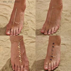 Anklets Bohemian Sparkling Crystal Chain Armband Ny trendarmband Mini -kedjearmband Kvinnor Barefoot Sandal Armeletc24326