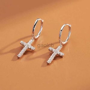 Hoop Huggie New 925 Sterling Silver Earrings Zircon Cross Earrings Onclip Hiffrict Accound Massion Modern Modelry 24326