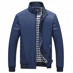 2021 Spring and Autumn New Men's Fi Casual Solid Color Slim Fit Bomber Jacket Men's High Quality Sport Coat Size M-5XL c9Ft#