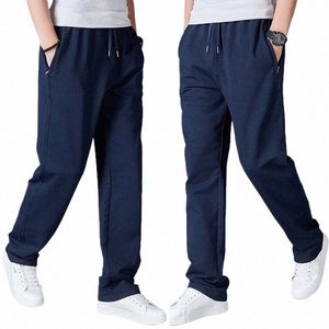 2023 Spring Autumn Joggers Men Jogging Sweatpants Sportswear Knit Tracksuit Sports Pants Trousers Oversize Wide Leg Clothing D9RX#