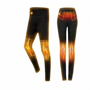 winter outdoor sports m pants men women electric heating USB charging heating clothing plus veet thick casual Heated pants q4dz#