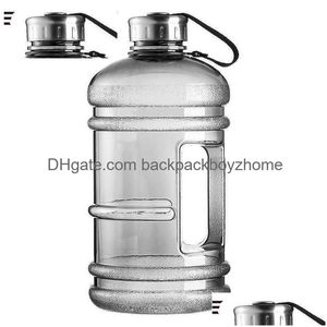 Vattenflaskor soffe 2.2L stor kapacitet 1/2 gallon flaska BPA Shaker Protein Plastic Sport Handgrip Gym Fitness Kettle Drop Delivery Ho Dhlyp