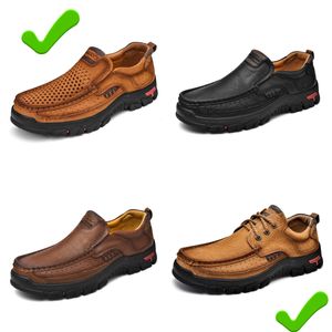 Nova venda de sapatos de couro masculino couro genuíno mocassins de grandes dimensões sapatos de couro casuais sapatos de caminhada gai masculino alta qualidade bigsize 38-51 luxo