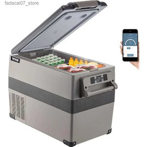 Kühlschränke Gefrierschränke Mini-Gefrierschrank 45L (48qt) mit anwendungsgesteuerter Schnellkühlung, tragbarer Gefrierschrank (-4 ~68 Ω) mit 12/24V DC und 110-240V AC Kfz-Gefrierschrank Q240326