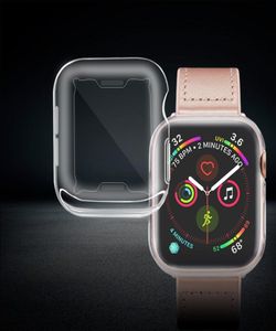 豪華なクリアTPUシリコーンウォッチケースApple WatchシリーズSE 6 5 4 3 2ソフトフロントスクリーンIWATCH 40 8256610のフルカバーウォッチカバー