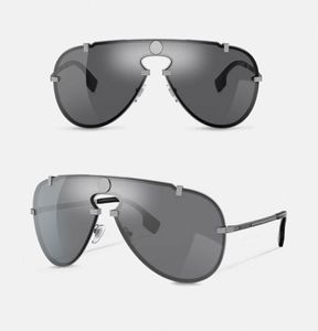 Men Women Designer Sunglasses Concise Metal Plated Temples VE2243 Clam Frameless One Piece Sunglasses Original Box3798401