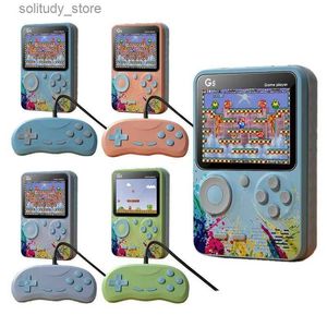 Portabla spelspelare G5 Handheld-spel med högupplöst skärm 500 vintage arkadspel lämpliga för barn Q240326