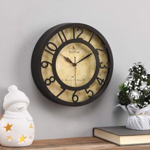 Number Small Wall Clock, Oil Rubbed Bronze