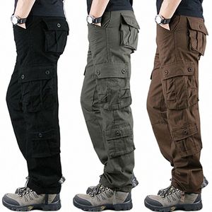 2022 Wiosna lato jesienna zima męskie spodnie khaki spodni wojskowe Casual Cott Tactical Spodnie duże wojsko homme f6tl#