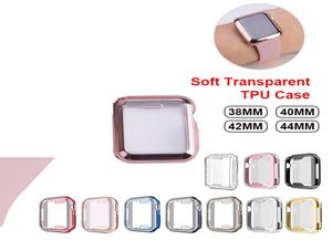 Täckfodral för Apple Watch Series 5 4 3 2 1 44mm 40mm 45mm 49mm IWatch Screen Protector Silicone Protective Bumper Slim TPU Case3599461