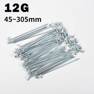 Electric Bicycle 12G Diameter 25mm Längd 100230mm Spokes 45 Steel Nipples 36pcslot For E Bike Motorcykel Tricycle 240325