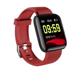 116 plus smart watch Blood Pressure Measurement Wristbands Waterproof Fitness Wristband Tracker Heart Rate Monitor Pedometer Brace3918838