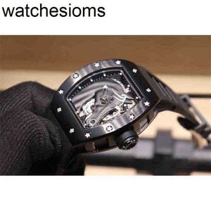 Werksfabrik ZF Richamill Watch Swiss Refine 28800 Luxus mechanische Herren Dicke Uhren Klebeband 904 Armbanduhr Uhr Silicon Head 45 -mm -Pferd 12 -mm -Bewegung Swing