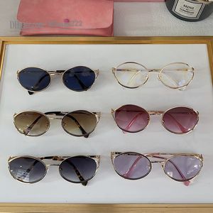 Mui-Brille, Luxus-Sonnenbrille, Damen-Designer-Sonnenbrille, hochwertige ovale Sonnenbrille, Retro-Luxus, kleine runde Sonnenbrille, neues Produkt, Korrektionsbrille mit Box