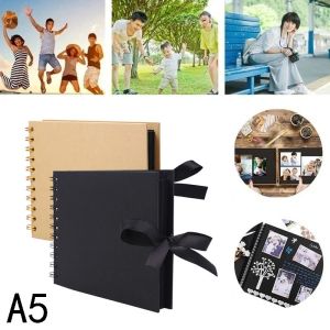 Album Ny DIY Craft Album Handmased Scrapbooking Picture Album Fotoalbum Klippbok Paper for Wedding Anniversary Present Memory Book