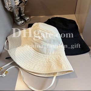 Summer Women Hat Wide Brimmed Bucket Hat Luxury Sun Protection Hat Beach Sun Visor Hat Justerbar LACE UP HAT Holiday Sunshade Hat