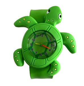 Söta barnklockor för tjejpojkartong Brid Slap Baby Wrist Watch Silicone Jelly Children Sports Watch PRESICENT