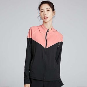 Flash Nakliye Çalışan Sporlar Hızlı Kurutma Kapşonlu Ceket Şık Kentsel Kadın Spor Salonu Yoga Kız Hoodie