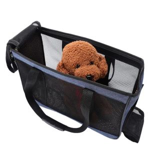 Transportadores de animais de estimação saco de transporte capa de assento de carro saco de transporte de cão softsided portátil à prova dwaterproof água confortável respirável conjunto de viagem bolsa