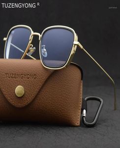 Tuzengyong Classic Smeampunk Sunglasses Fashion Men Men Women Brand Designer Vintage Square Metal рама солнцезащитные очки высокое качество17316870