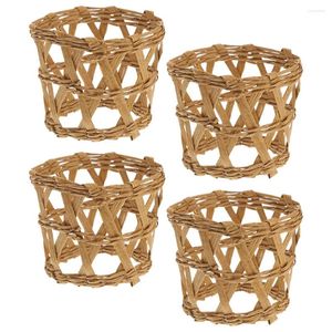 Disposable Cups Straws 4 Pcs Cup Holder Decor Home Holders Protective Cover Mug Straw Glass Protection Sleeves Covers Woven Vase