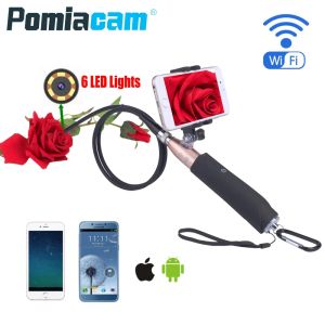 ZCF110 Handheld WIFI Camera 8mm Lens Wifi Endoscope Camera with 1m Hard Cable Snake Industrial Endoscope for IOS Android