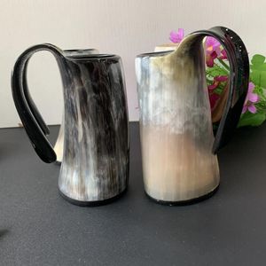 Muggar Drinkware Personality Ox Horn Cup Beer Cow Water Mug Wine Coffee Cups Gifts Bull Handicrafts