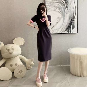 French Casual T-shirt Women's Summer Waist, Slimming Temperament, Age Reducing Fashion, Western-style Dress, High-end Texture