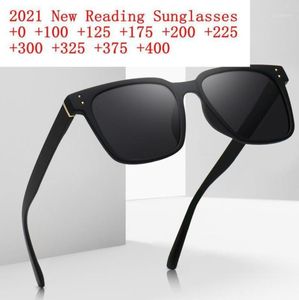 Solglasögon Square Reading Glasses Män Kvinnor ser nära Presbyopia -läsare Vintage Förstoring Diopter 1 125 15 175 2 NX8974116