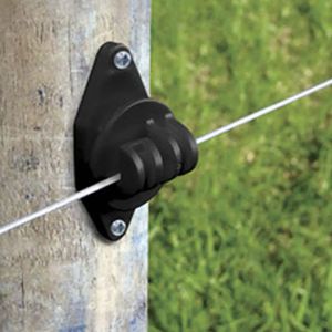 Gates 25st Electric Fence Post isolator Nail Onisolator Wood Stud Isolator för Hi Tensile Electric Garden Staket Tillbehör