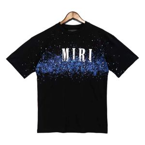 Herren-Designer-T-Shirt mit Rundhalsausschnitt, Full Sky Stars-Buchstabendruck, Straßentrend, Hip-Hop-Stil für Männer und Frauen mit lockerem Schnitt, kurzen Ärmeln, Größe S bis XL