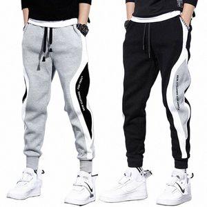 Calça de moletom masculina na moda nova marca casual calças masculinas tamanho grande solto estudante esportes lg calças roupas j3s0 #